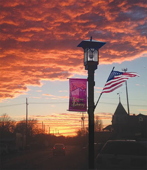 Dewey at Sunset